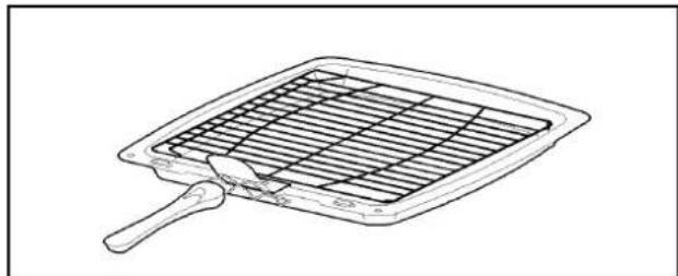 Tricity Bendix SE554BK - THE GRILL PAN AND HANDLE - 2