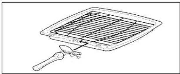 Tricity Bendix SE554BK - THE GRILL PAN AND HANDLE - 1