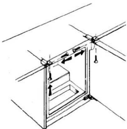 Tricity Bendix BR591W - Mounting the cupboard door panel - 7