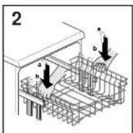 HOOVER HLSI 500G-30 - B.: NON SOLLEVARE O ABBASSA-RE MAI IL CESTO DA UN SOLO LATO (fig. 3). - 2