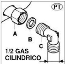 PT A B C 1/2 GAS CILINDRICO