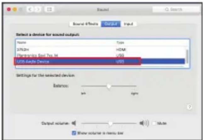 Sound Effects Output Input Select a device for sound outputs Name Type 3762H HDMI Plantronics Seed Two M U206 Ampie Device U205 Settings for the selected device Balance: left right Output volume: (1) Mode Show volume is menu bar