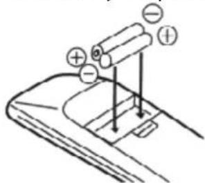Diagram showing battery arrangement with positive and negative charges on a device surface