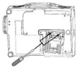 HITACHI CP-SX5500W - Replacing the Lamp - 2