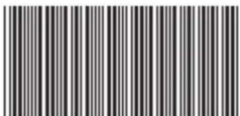 Black and white barcode image with vertical stripes, no text or symbols visible