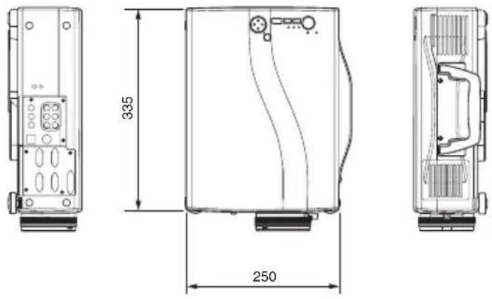 HITACHI CP-SX5500W - Dimension Diagram - 1