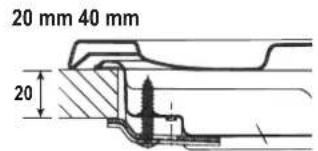 20 mm 40 mm 20