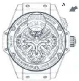 HUBLOT Big Bang Gold Blue Diamonds 341.PX.7180.LR.1204 - SETTING THE TIME ZONES - 2