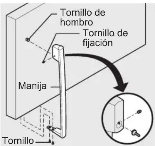 FRIGIDAIRE FFTR1621QB - Para colocar la manija del congelador: - 3