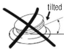tilted