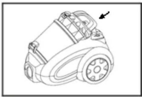 Elba EVC-G2122CY(OR) - To remove dust from the dust tank - 1