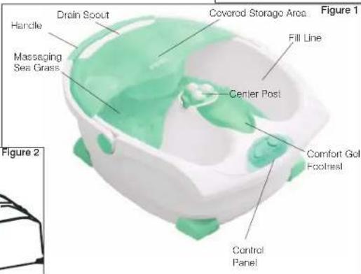 Handle Drain Scout Massage Sea Grass Covered Storage Area Fill Line Center Post Comfort Gol Footrest Control Panel Figure 1 Figure 2