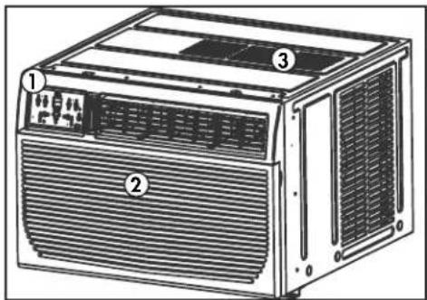 DANBY DAC180BGUWDB - Panneau de commande - 1