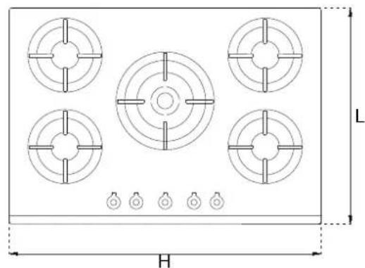 BERTAZZONI P905LHERAX - INTÉGRATION DE LA PLAQUE DE CUISSON - 2