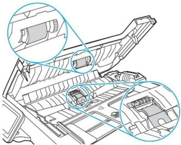 Technical line drawing of a car interior showing structural components and highlighted areas (no text or symbols)
