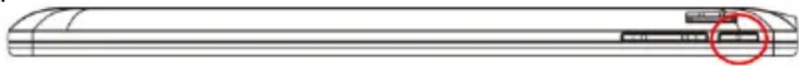 Technical line drawing of a mechanical component with a highlighted section (no text or symbols)