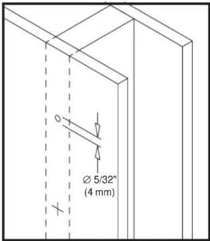 Ø 5/32" (4 mm)