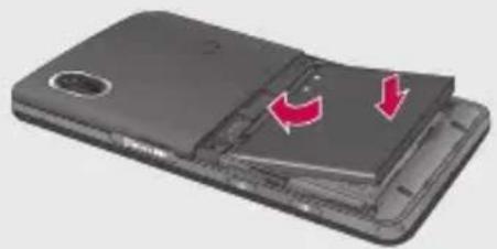 LG Cookie KP502 - Install the battery - 1