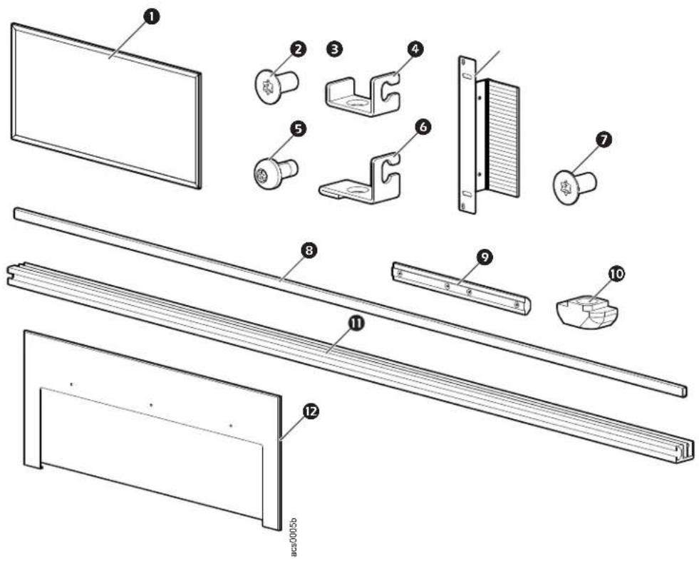 Technical diagram of a modular assembly with numbered components, likely for assembly or manufacturing purposes.