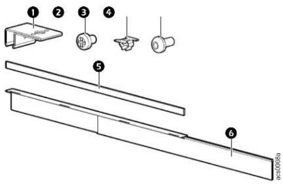 Technical diagram showing exploded view of a mechanical assembly with numbered components and a label 'acs0008a' at the bottom.
