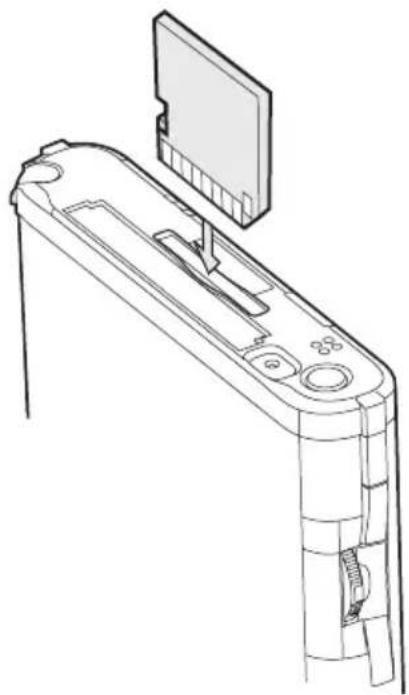 TOSHIBA E755 - Inserting an SD Card - 1