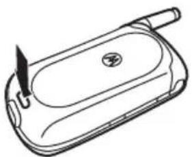 MOTOROLA V325i - Cómo quitar la batería - 1