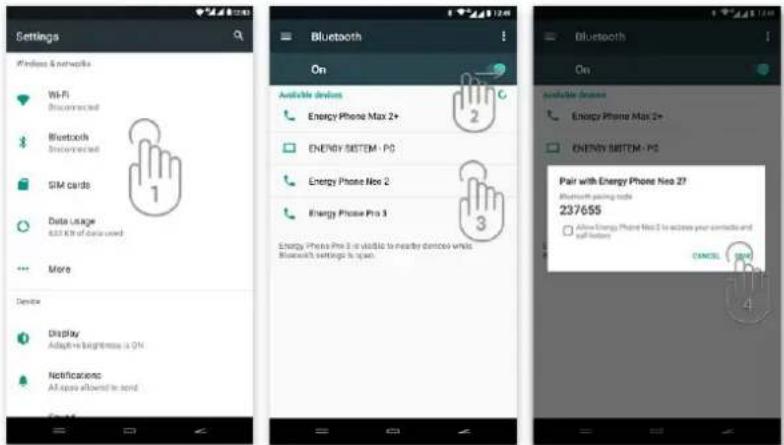ENERGY SISTEM Phone Max 3+ - Configuración Bluetooth - 1