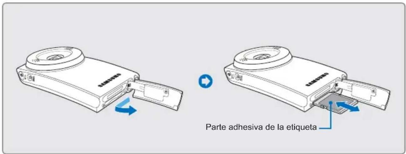 Parte adhesiva de la etiqueta