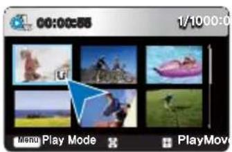 00:00:55 1/1000:0 Menu Play Mode PlayMove