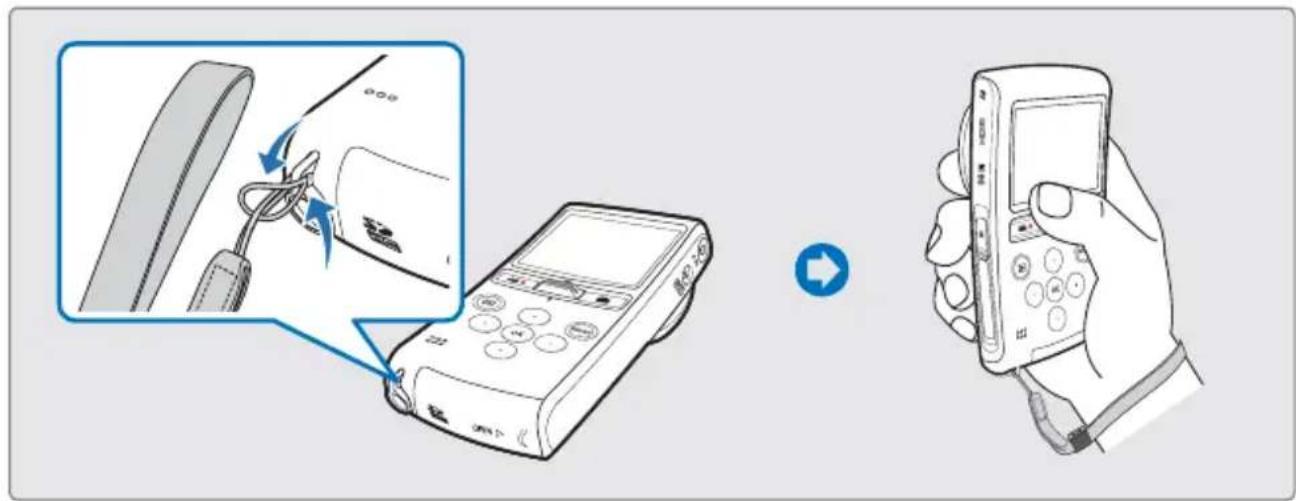 SAMSUNG HMX-U20RN - UTILIZACIÓN DE LA EMPUÑADURA - 1