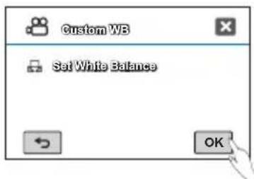 SAMSUNG HMX-R10BN - Para definir manualmente el balance de blancos - 3