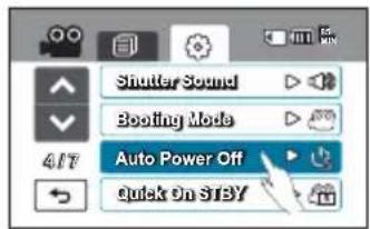 SAMSUNG HMX-M20 BN - Auto Power Off (Apagado autom.) - 1