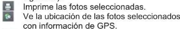 Imprime las fotos seleccionadas. Ve la ubicación de las fotos seleccionados con información de GPS.