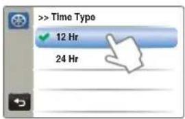> Time Type 12 Hr 24 Hr