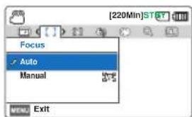 Focus Auto Manual [220Min]ST-XY MENU Exit