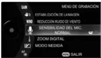 TOSHIBA Gigashot GSC-A40FE - Cambio de la sensibilidad del micrófono - 3