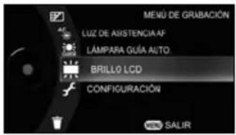 TOSHIBA Gigashot GSC-A40FE - Cambio del brillo del LCD desde el Menú de grabación (o lectura) - 2