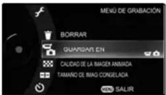 TOSHIBA Gigashot GSC-A40FE - Elección del lugar de almacenamiento de las imágenes animadas - 2