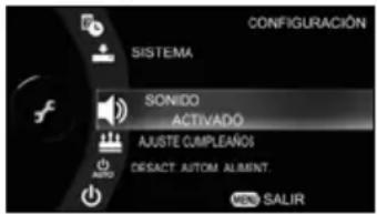 TOSHIBA Gigashot GSC-A40FE - Desactivación del tono de pulsación de teclas - 2