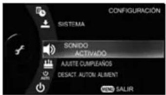 TOSHIBA Gigashot GSC-A40FE - Visualización del menú de configuración - 3
