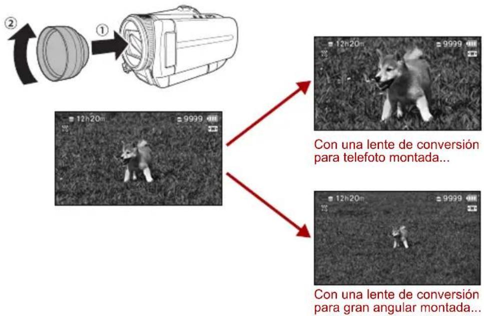 TOSHIBA Gigashot GSC-A40FE - Utilización de una lente de conversión - 1