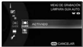 TOSHIBA Gigashot GSC-A40FE - Desactivación de la lámpara de guía automática - 5