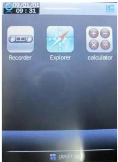 09/01/01 09 : 31 Recorder Explorer calculator desktop