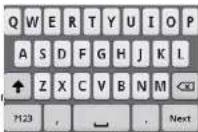 ZTE U V856 - Utilice el Teclado Virtual para ingresar un Texto - 1
