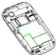 ZTE U V856 - Instalación de la Tarjeta SIM / microSD y Batería - 3