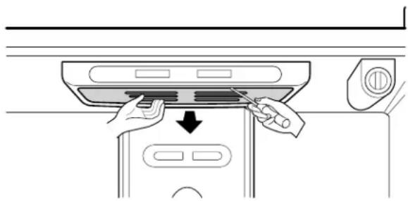 LG GM-738DVC - Para cambiar las bombillas (focos) del refrigerador: - 1