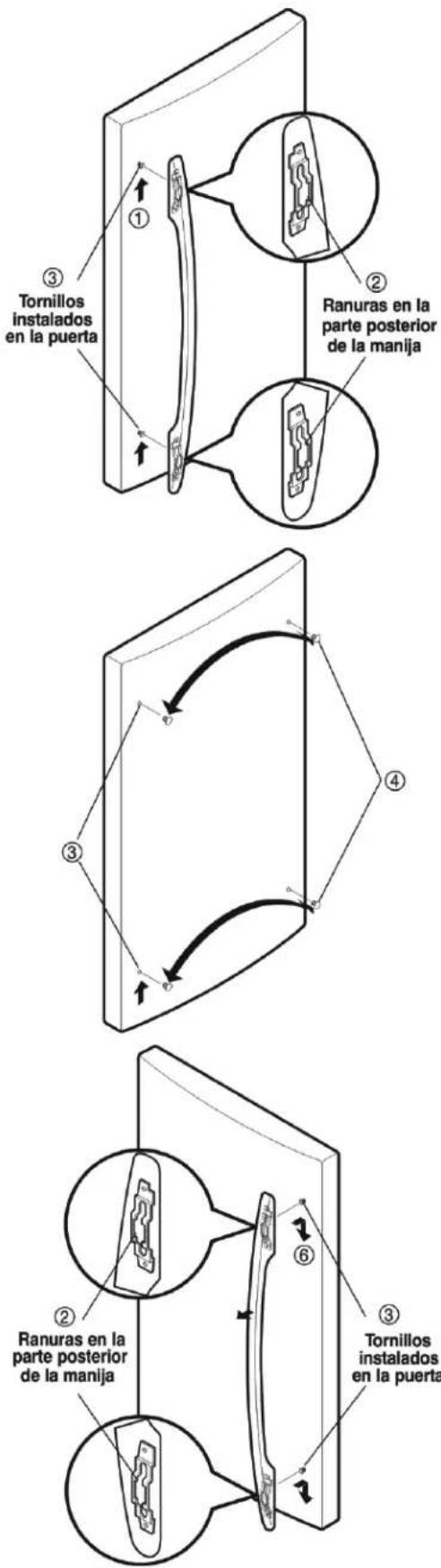 LG GM-738DVC - Para quitar las manijas del refrigerador - 1