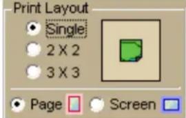 Print Layout Single 2 X 2 3 X 3 Page Screen