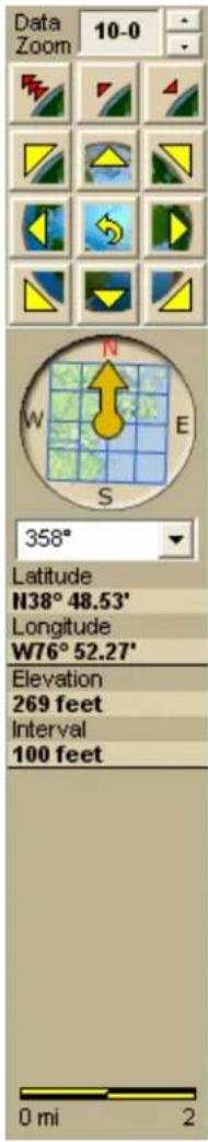 Data Zoom 10-0 358° Latitude N38° 48.53' Longitude W76° 52.27' Elevation 269 feet Interval 100 feet 0 mi 2