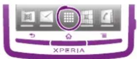 SONY ERICSSON Arc - Para abrir la pantalla de aplicación - 1